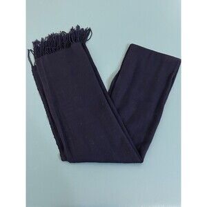 Men's 100% Pashmina Cashmere  Scarf Navy Blue Long